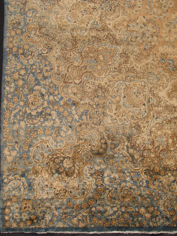 Antique Kerman - Lavar Rug - HASC-1435 | Kerman - Lavar - 14'3" x 17'0" | Wool  - All Over - Pile, Origin Iran, Circa: 1910